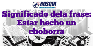 Significado dela frase: Estar hecho un choborra
