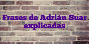 Frases de Adrián Suar explicadas