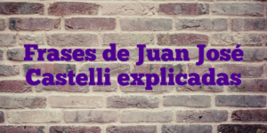 Frases de Juan José Castelli explicadas