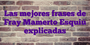 Las mejores frases de Fray Mamerto Esquiú explicadas